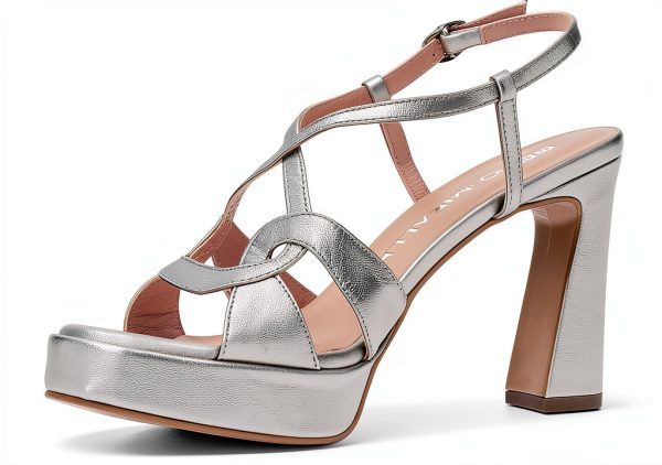 PEDRO MIRALLES Womens Shoes Platinum Steel Sizes-2