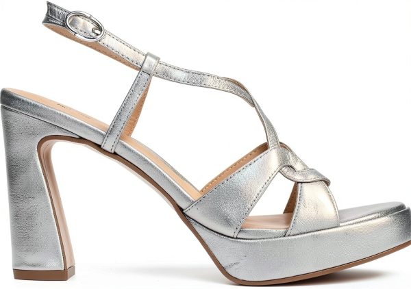 PEDRO MIRALLES Womens Shoes Platinum Steel Sizes-0