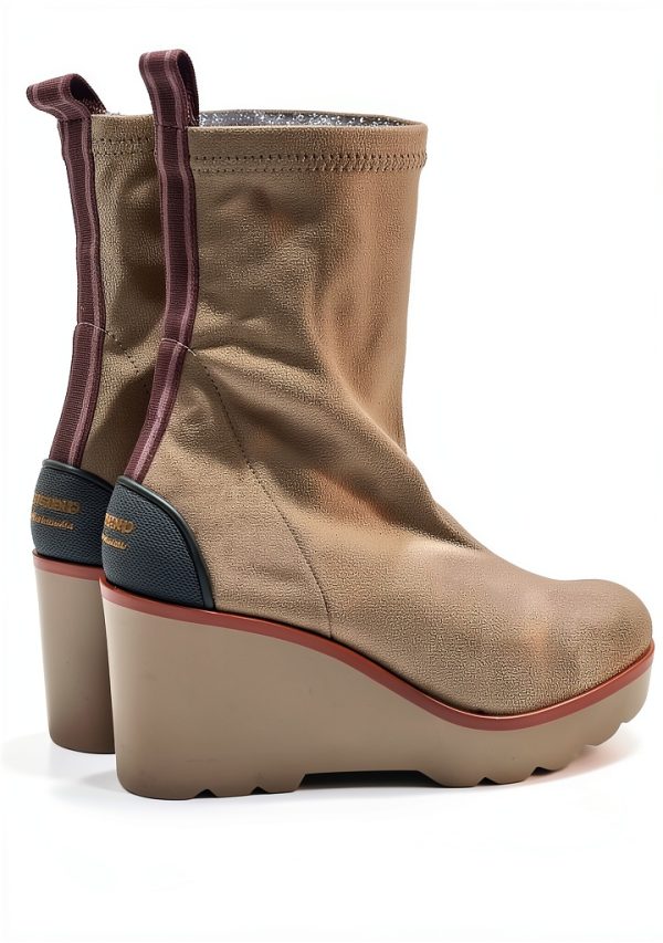 Taupe Womens Synthetic Rubber Sole Shoes Size 10.5-3