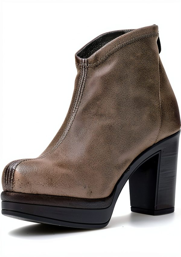 PEDRO MIRALLES Womens Ankle Boots Bronze Taupe Size Guide-2