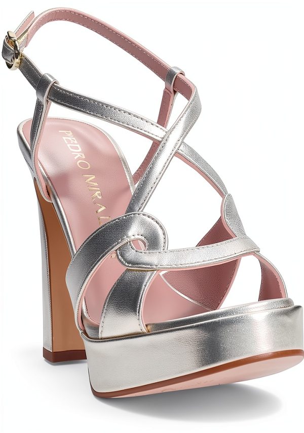 PEDRO MIRALLES Womens Shoes Platinum Steel Sizes Available-1