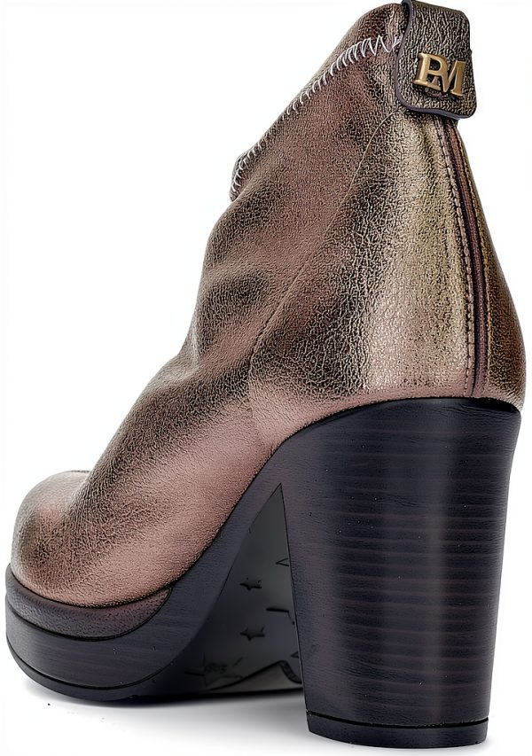 PEDRO MIRALLES Womens Ankle Boots Bronze Taupe Size Guide-3