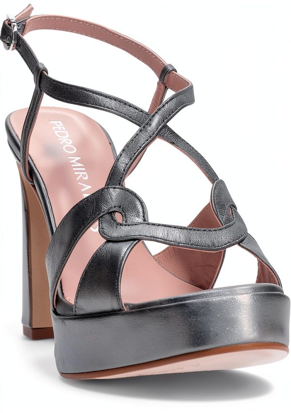 PEDRO MIRALLES Womens Shoes Platinum Steel Sizes-1