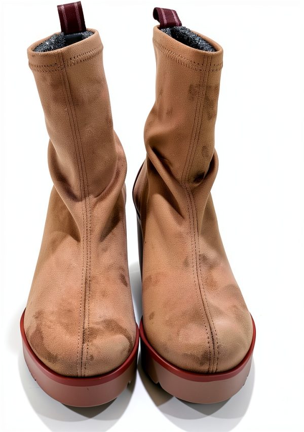Taupe Womens Synthetic Rubber Sole Shoes Size 10.5-2