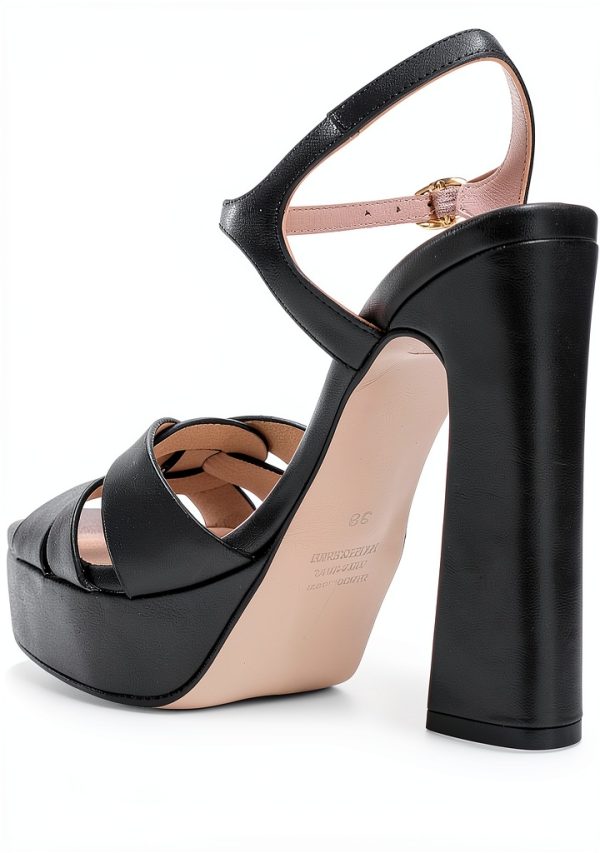 Pedro Miralles Womens Shoes Black Rose Gold Size 6 9-3