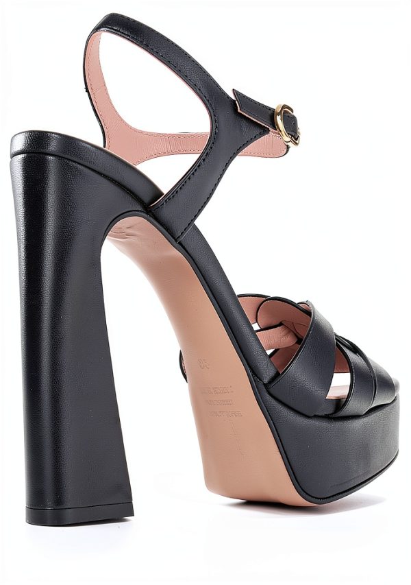 Pedro Miralles Womens Shoes Black Rose Gold Size 6 9-4