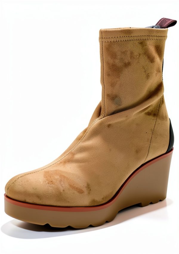 Taupe Womens Synthetic Rubber Sole Shoes Size 10.5-0